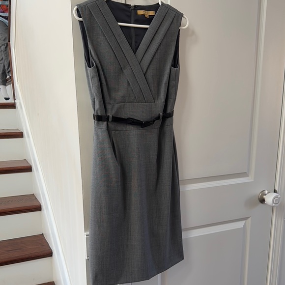 Gray Women's Blazer and Dress Set - Picture 4 of 6